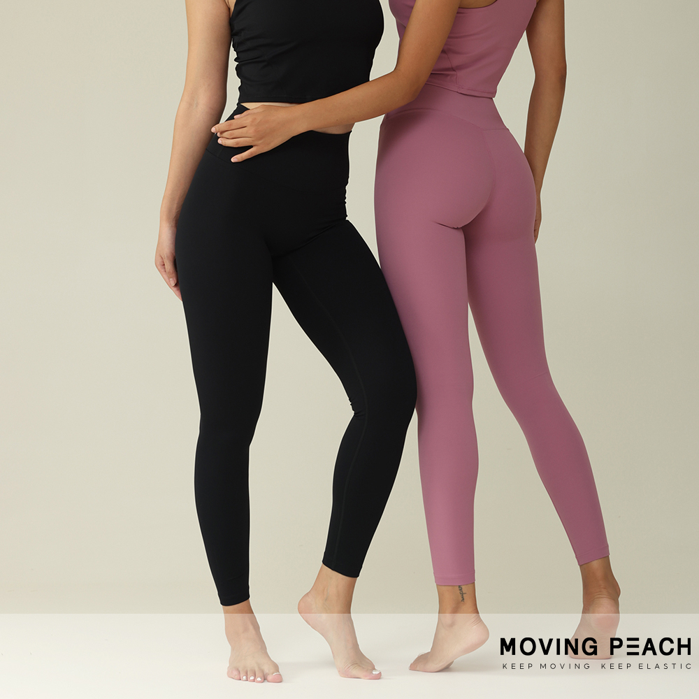 MOVING PEACH quần tập yoga nữ Quần Legging Thể Thao Lưng Cao Kháng Khuẩn Cho Nữ ALK