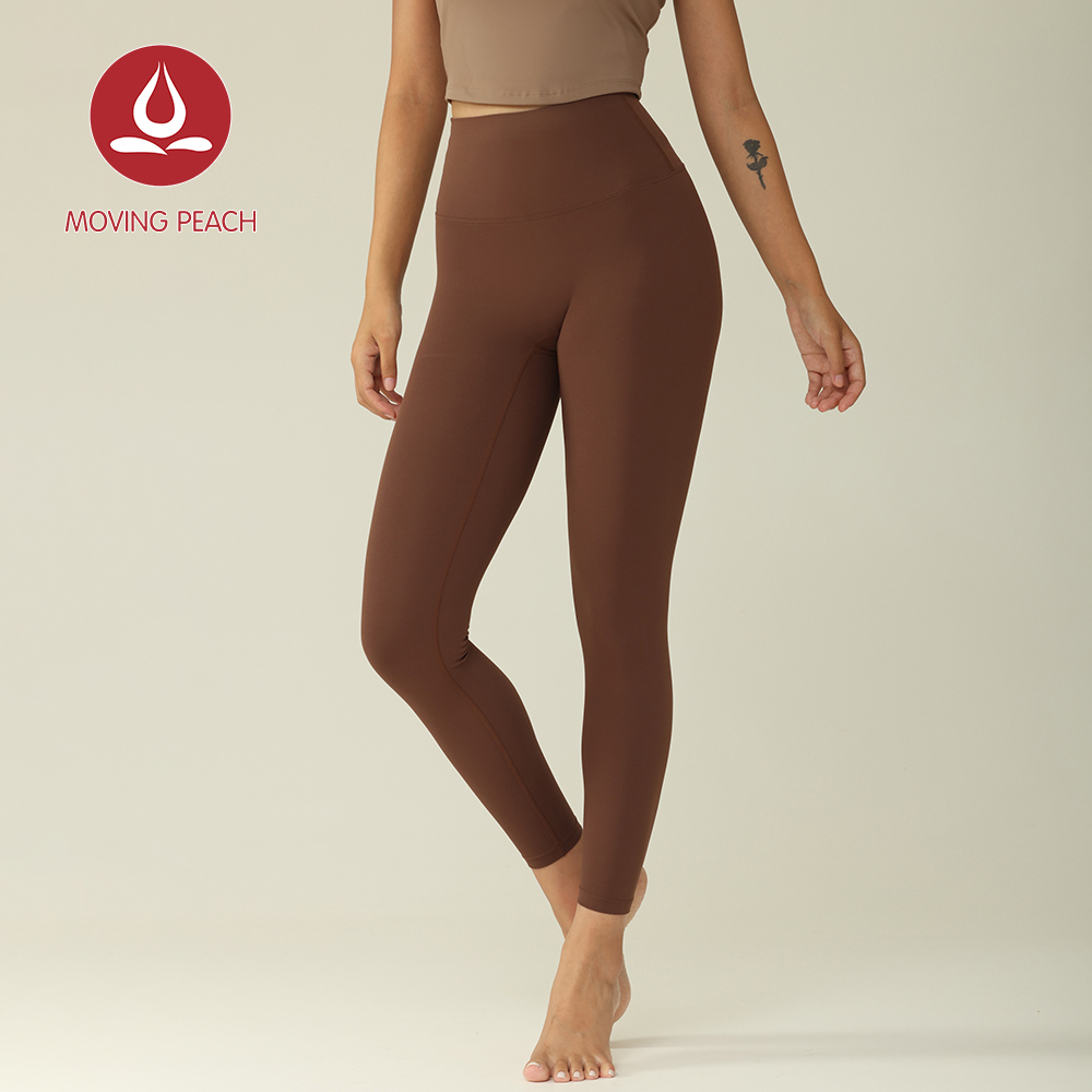 MOVING PEACH quần tập yoga nữ Quần Legging Thể Thao Lưng Cao Kháng Khuẩn Cho Nữ ALK