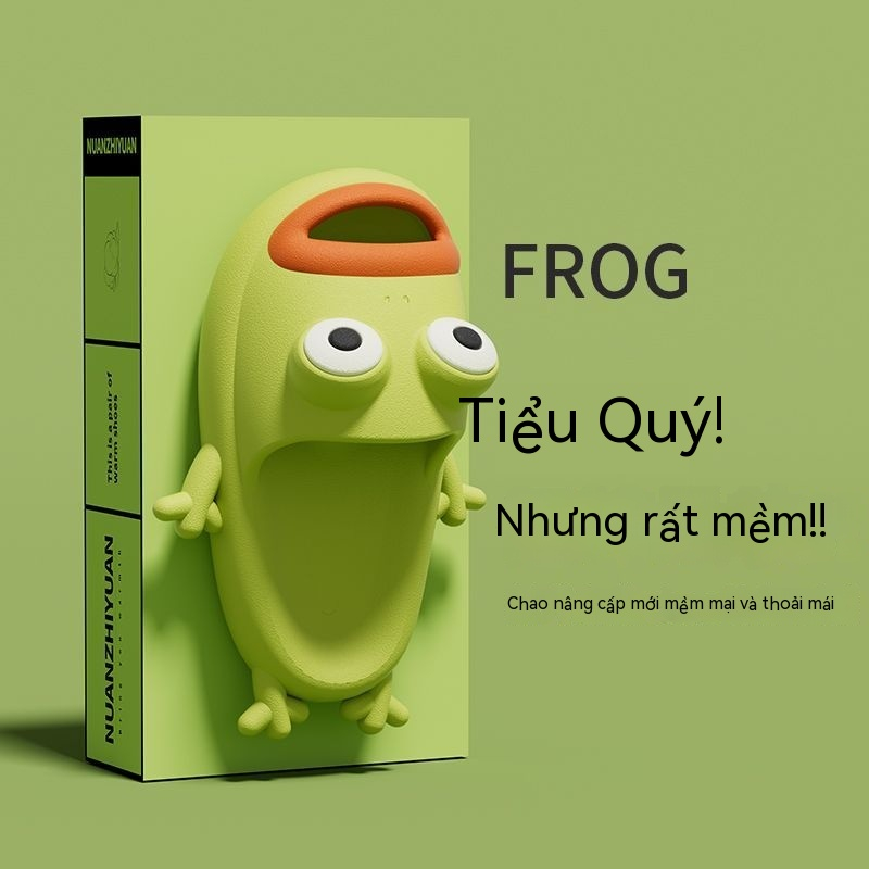 Dép Đi Trong Nhà Chống Trượt Hình Chú Ếch Dễ Thương