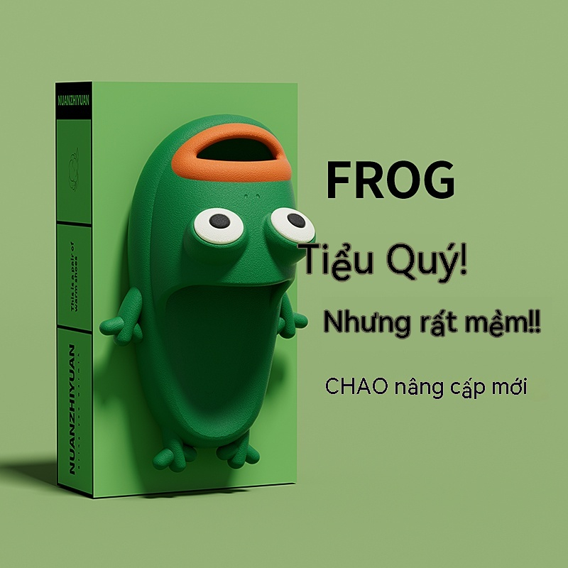 Dép Đi Trong Nhà Chống Trượt Hình Chú Ếch Dễ Thương