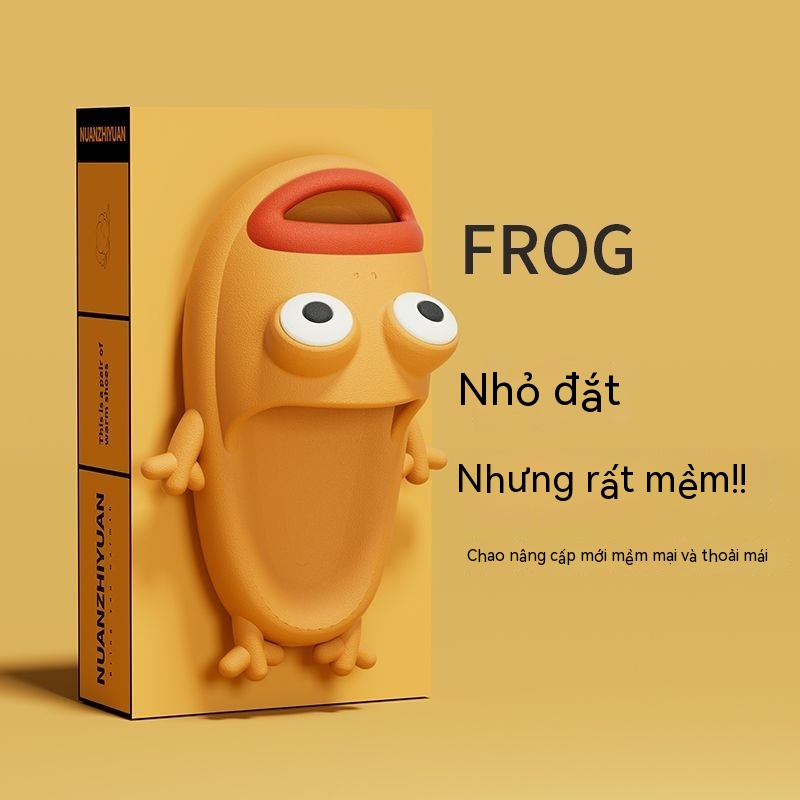 Dép Đi Trong Nhà Chống Trượt Hình Chú Ếch Dễ Thương
