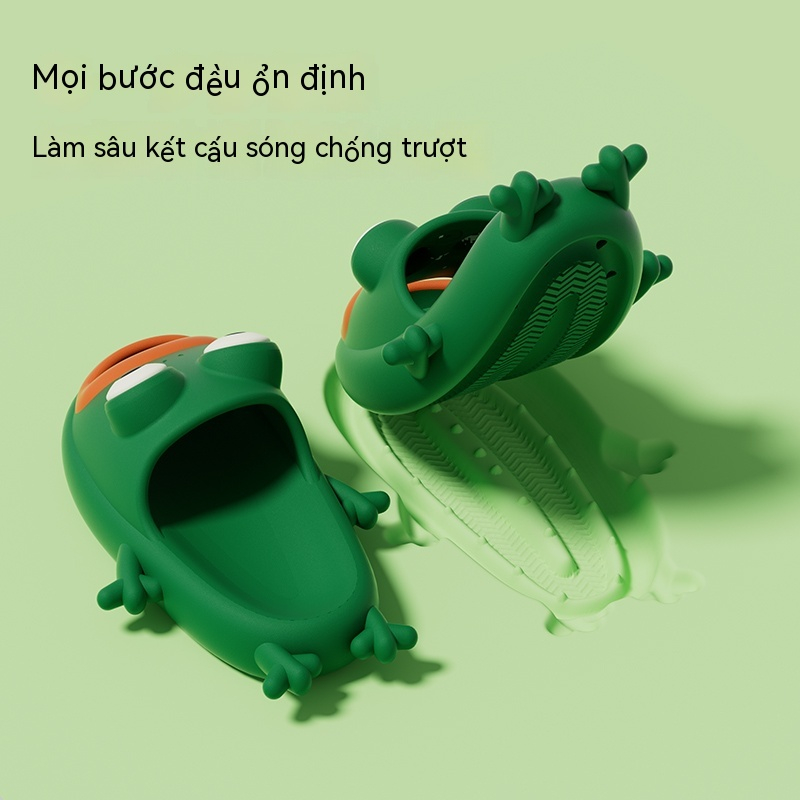 Dép Đi Trong Nhà Chống Trượt Hình Chú Ếch Dễ Thương