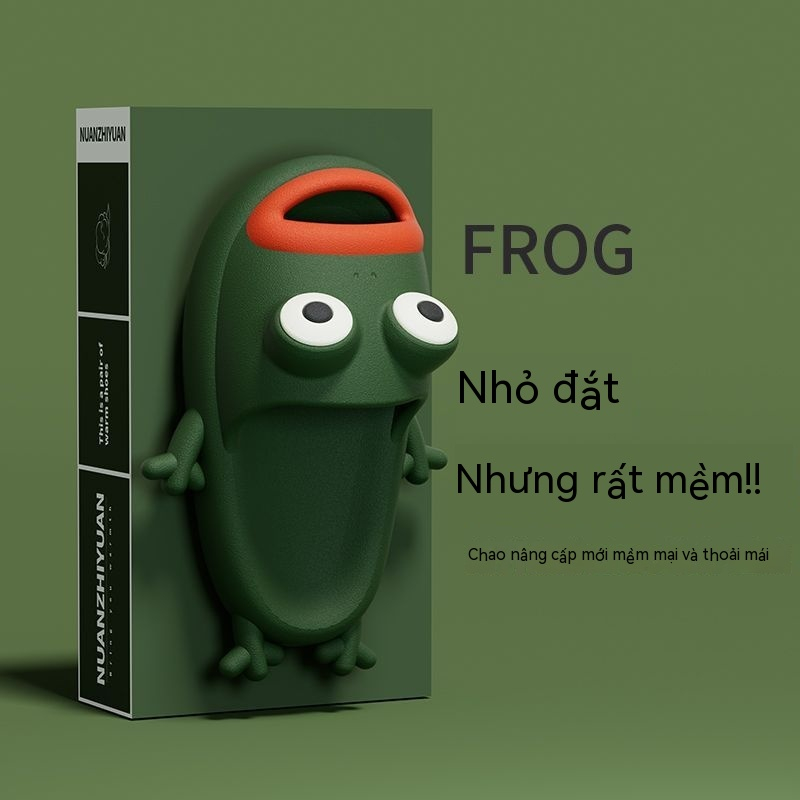 Dép Đi Trong Nhà Chống Trượt Hình Chú Ếch Dễ Thương