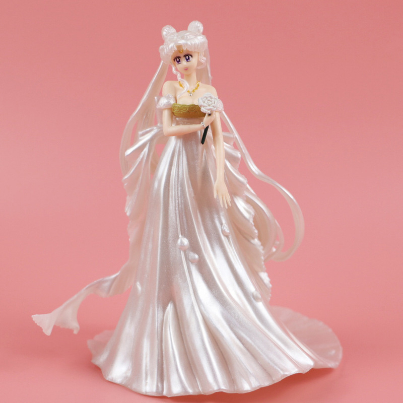 Mô Hình Nhân Vật Thủy Thủ Mặt Trăng 15cm tsukino usagi princess serenity neo-Jenity Mặc Váy Hồng Bằng pvc Làm Quà Tặng Cho Bé