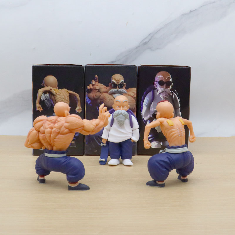 Mô Hình Nhân Vật dragon ball z master roshi kame son goku Bằng pvc 10cm Làm Quà Tặng Cho Bé