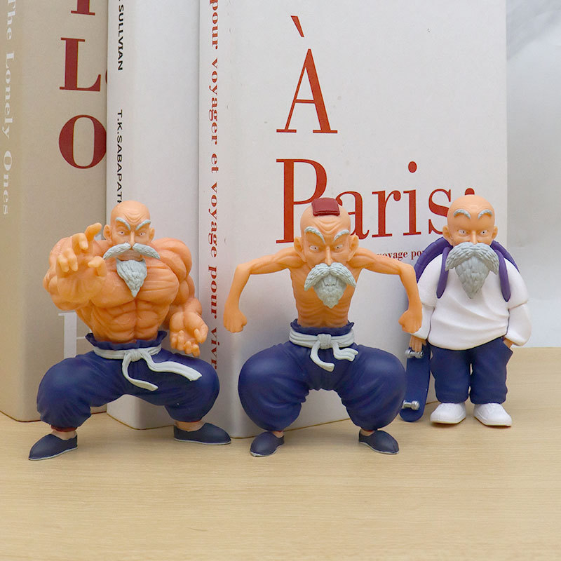 Mô Hình Nhân Vật dragon ball z master roshi kame son goku Bằng pvc 10cm Làm Quà Tặng Cho Bé
