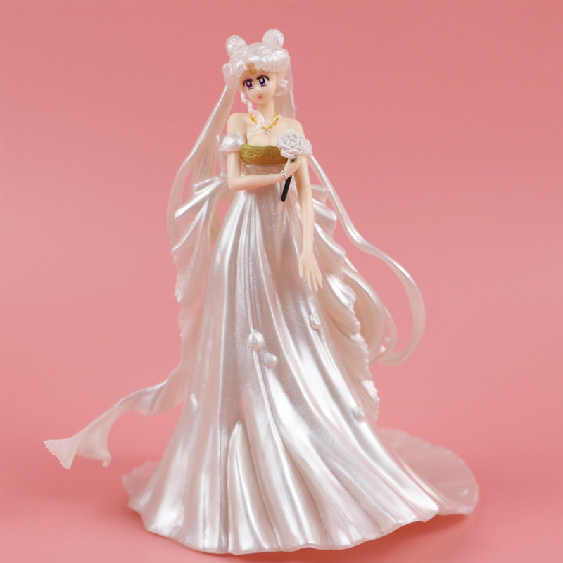 Mô Hình Nhân Vật Thủy Thủ Mặt Trăng 15cm tsukino usagi princess serenity neo-Jenity Mặc Váy Hồng Bằng pvc Làm Quà Tặng Cho Bé