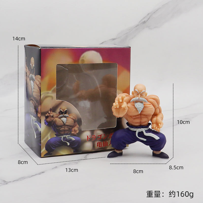 Mô Hình Nhân Vật dragon ball z master roshi kame son goku Bằng pvc 10cm Làm Quà Tặng Cho Bé