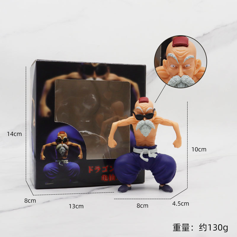 Mô Hình Nhân Vật dragon ball z master roshi kame son goku Bằng pvc 10cm Làm Quà Tặng Cho Bé