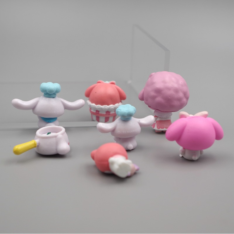 1 Mô Hình Nhân Vật sanrio hello kitty kuromi my melody Cinnamoroll 2-3cm Bằng pvc