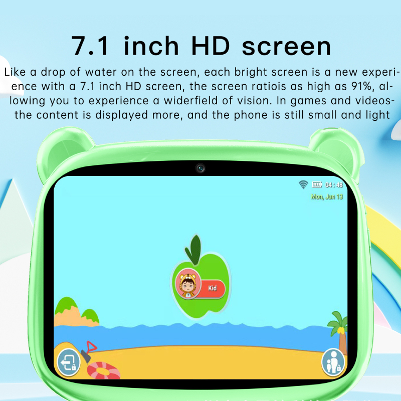 Android Sách Thông Minh Màn Hình Lớn 7-inch Hỗ Trợ Bộ Nhớ 12 / 2 + 16g Cho Bé