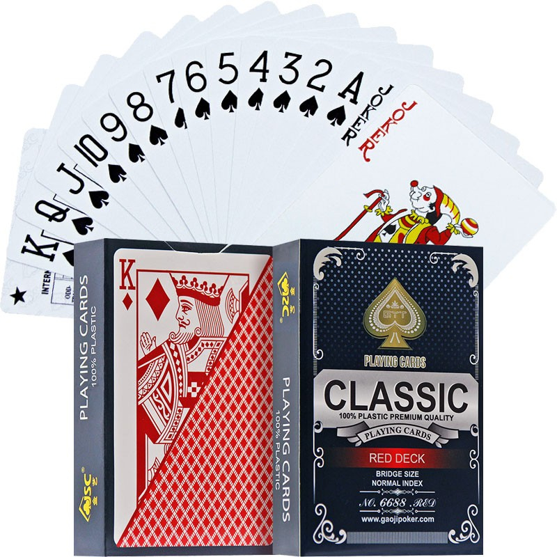 Poker Thẻ Trò Chơi Bằng Nhựa pvc Chống Nước Chống Gấp Lại Được Kích Thước 5.7 * 8.7cm Poker Thẻ Trò Chơi Bằng Nhựa pvc Chống Nước Chống Gấp Lại Được Kích Thước 5.7 * 8.7cm