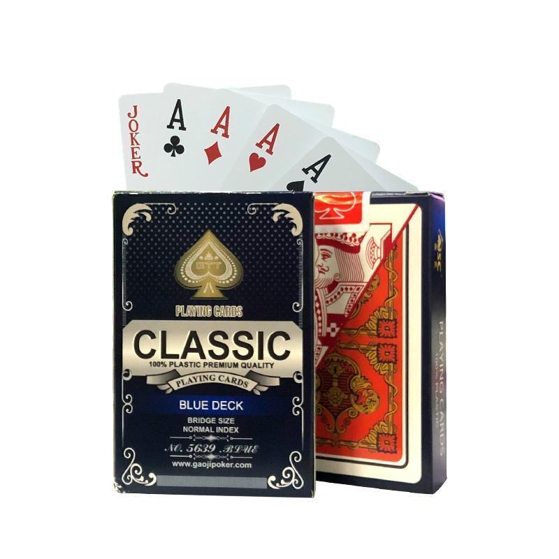 Poker Thẻ Trò Chơi Bằng Nhựa pvc Chống Nước Chống Gấp Lại Được Kích Thước 5.7 * 8.7cm Poker Thẻ Trò Chơi Bằng Nhựa pvc Chống Nước Chống Gấp Lại Được Kích Thước 5.7 * 8.7cm