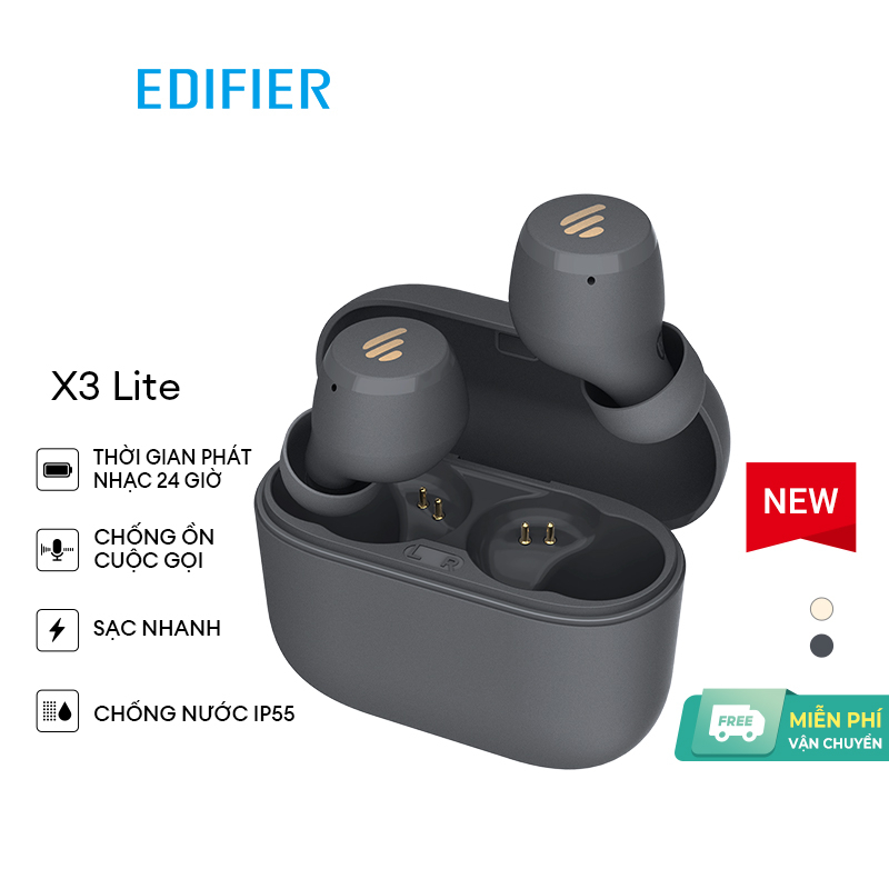 Tai nghe Bluetooth Không dây Đích thực Edifier X3 Lite/X3 Thời gian sử  dụng 24h Bluetooth V5.3 Chống Ồn Môi trường Micro Tích hợp sẵn Chế độ chơi Game Chống nước Chống bụi IP55