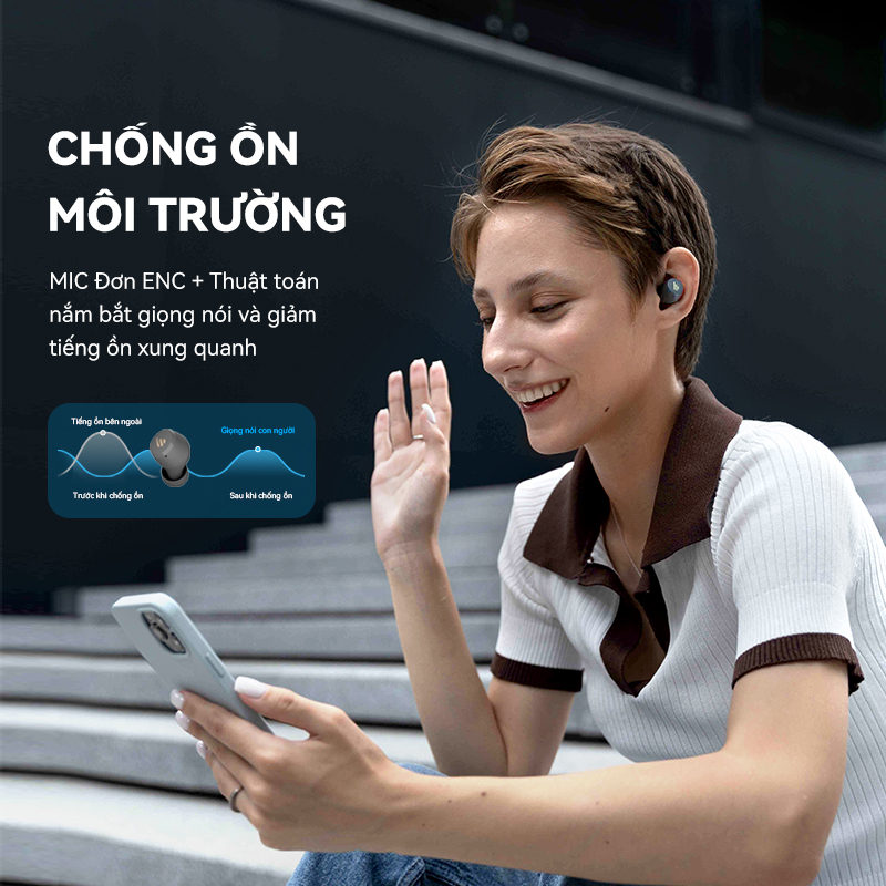 Tai nghe Bluetooth Không dây Đích thực Edifier X3 Lite/X3 Thời gian sử  dụng 24h Bluetooth V5.3 Chống Ồn Môi trường Micro Tích hợp sẵn Chế độ chơi Game Chống nước Chống bụi IP55