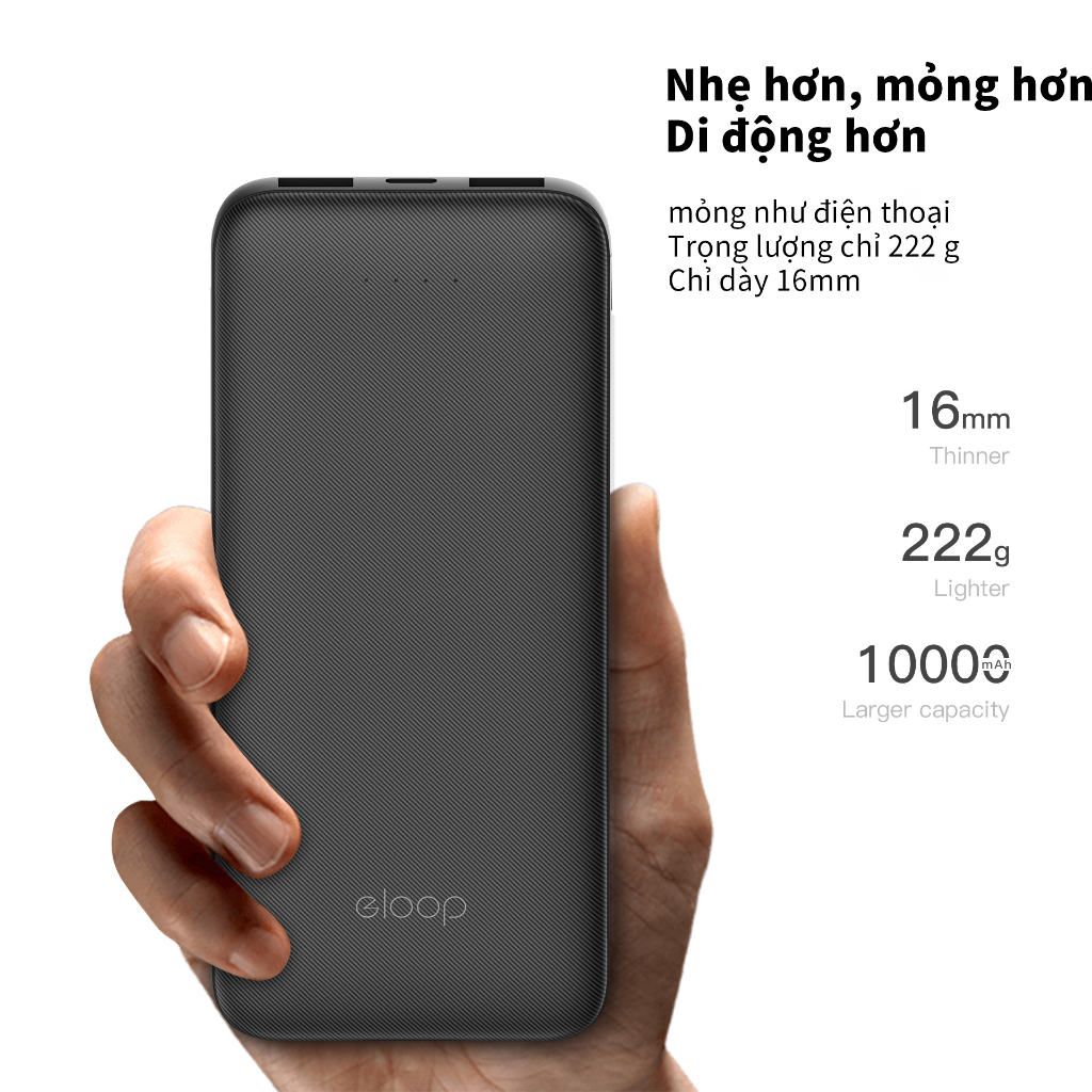 Pin Sạc Dự Phòng orsen e33 10000mah 2.4a 12w