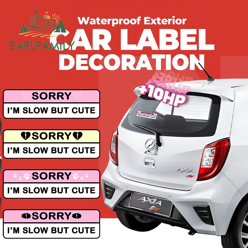 Sticker Dán Trang Trí Xe Hơi Chống Nắng Kích Thước 13Cmx3.94Cm
