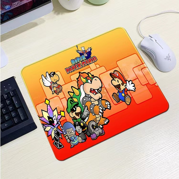Tấm Lót Chuột Và Bàn Phím Máy Tính Họa Tiết mario Dễ Thương