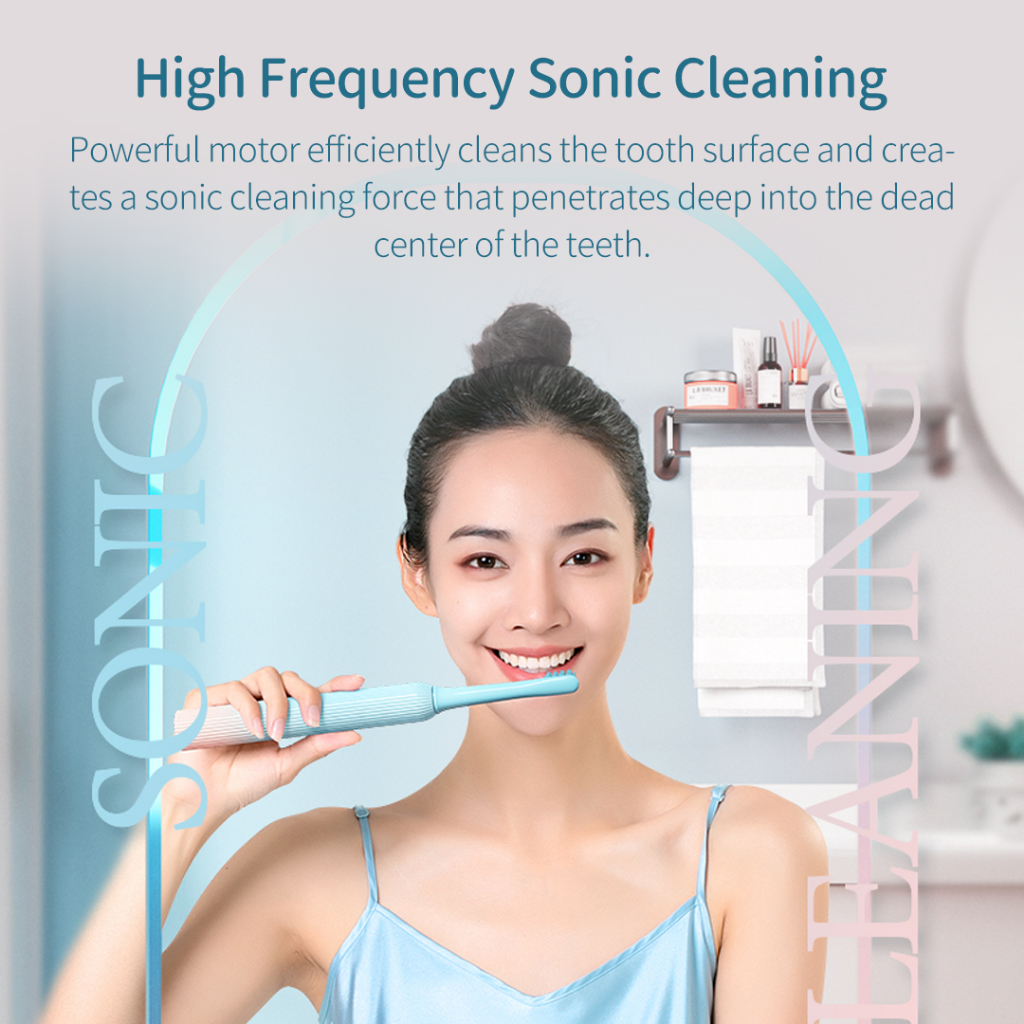 Bàn Chải Đánh Răng Điện xiaomi youpin enchen 5, ipx7 Chống Thấm Nước, 3 Chế Độ Làm Sạch Loại c Cho Nam Và Nữ