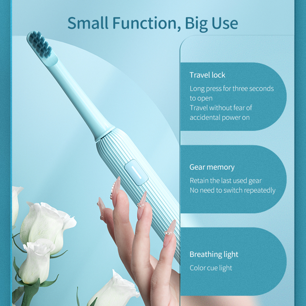 Bàn Chải Đánh Răng Điện xiaomi youpin enchen 5, ipx7 Chống Thấm Nước, 3 Chế Độ Làm Sạch Loại c Cho Nam Và Nữ