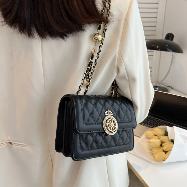 Túi đeo chéo nữ Túi đeo chéo chuỗi kim cương đơn giản