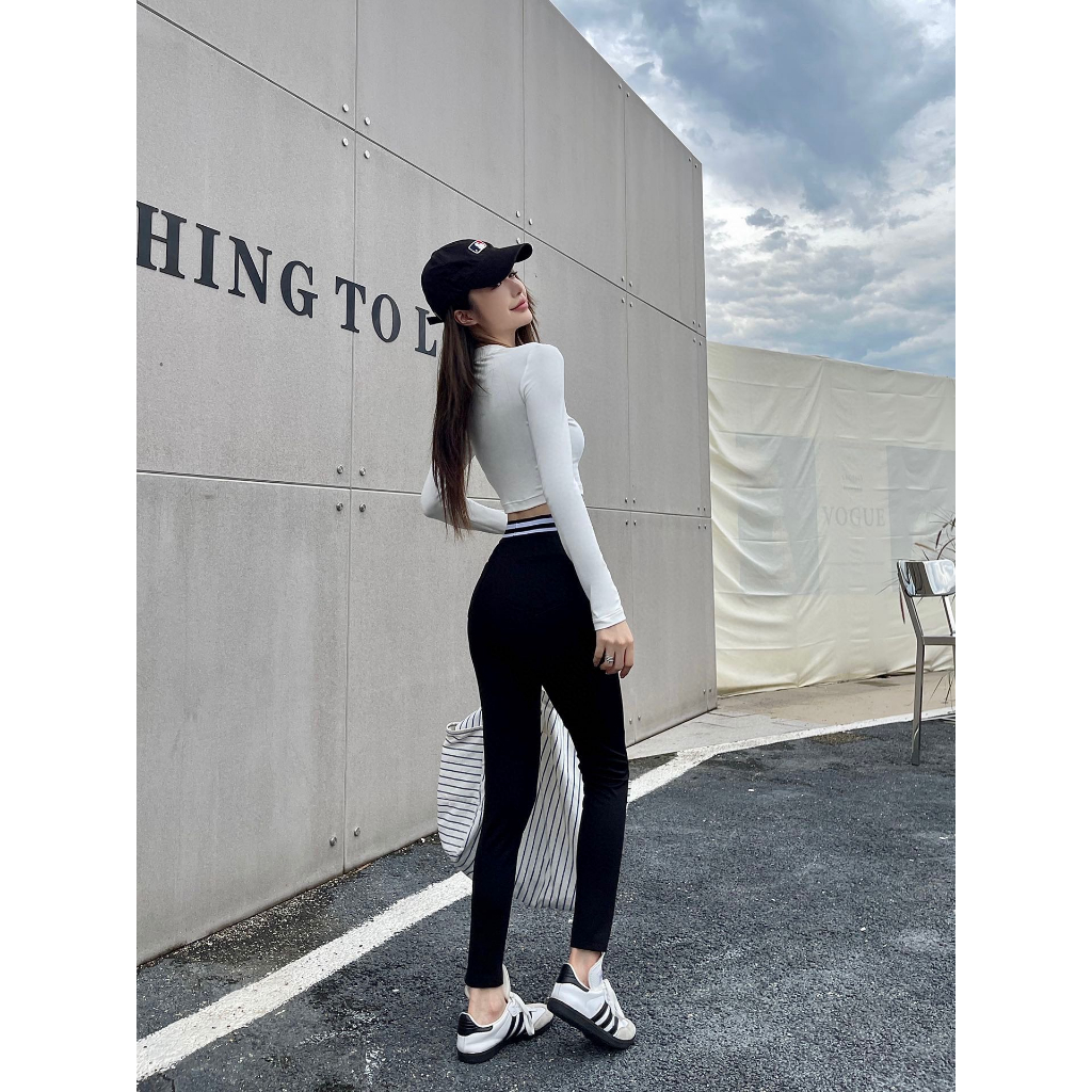 Áo Thun cotton Tay Dài Kiểu Dáng Trẻ Trung Năng Động Cho Nữ