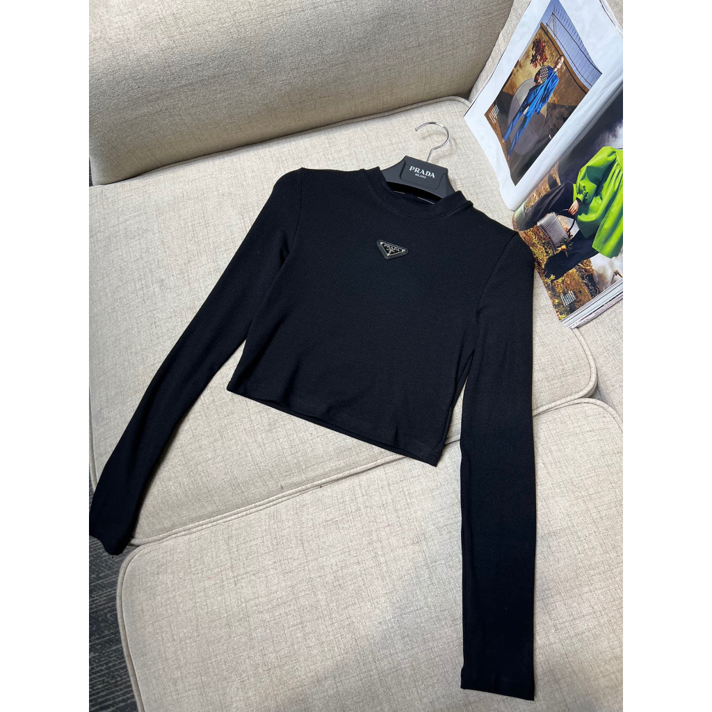 Áo Thun cotton Tay Dài Kiểu Dáng Trẻ Trung Năng Động Cho Nữ