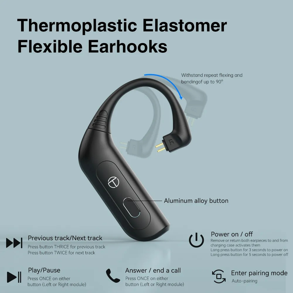 Trn Dây Cáp Mô Đun Nâng Cấp Tai Nghe bluetooth 5.3 hifi 2pin / mmcx bt20xs