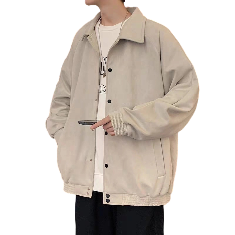 Esea Áo Khoác Tay Dài Màu Trơn Đơn Giản Phong Cách harajuku Nhật Bản Phổ Biến Cho Nam Và Nữ