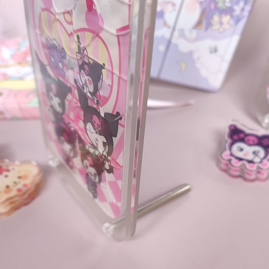 Sanrio Kuromi Kumamon DIY Thú Cưng Trong Chai Sanrio Bằng Acrylic Để Bàn Trang Trí Sinh Nhật Tốt Nhất 18cm Để Bàn Trang Trí