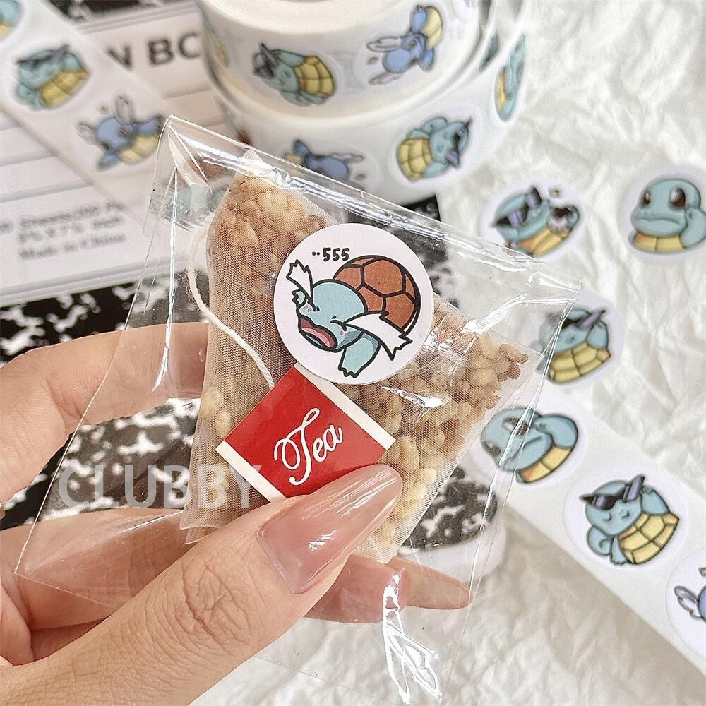 Cuộn 500 pokemon nhãn dán cuộn pikachu dễ thương roll sticker đồ chơi sổ ghi chép trẻ em