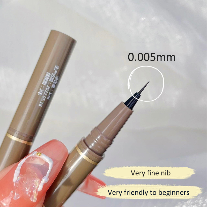 Bộ mỹ phẩm trang điểm DERF gồm bút kẻ mắt + mascara chống thấm nước + bấm cong mi chuyên dụng