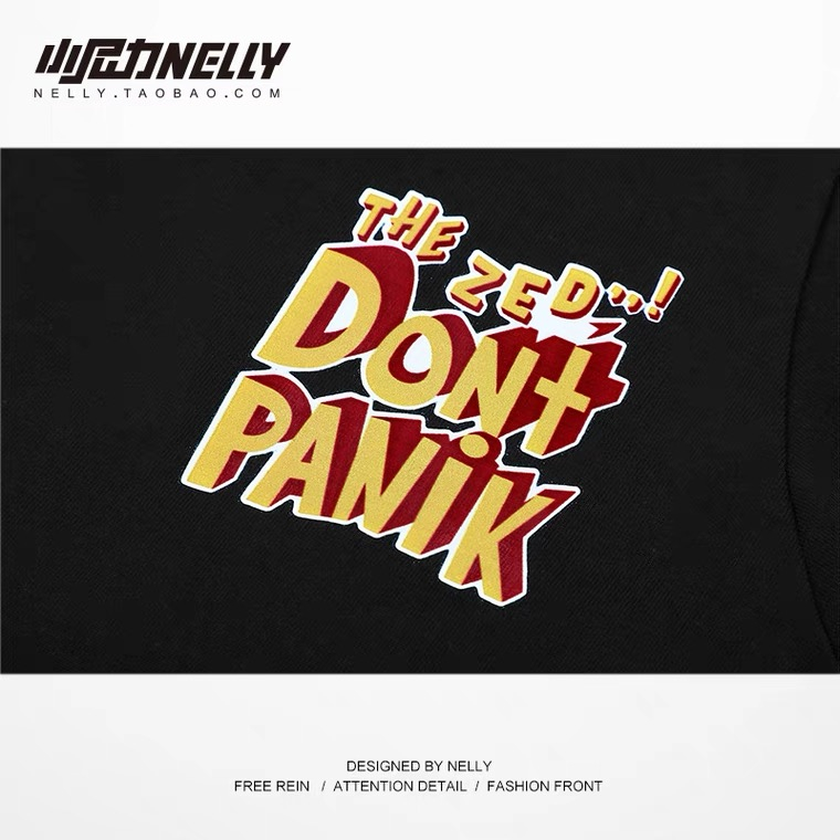 NELLY Áo Thun Cotton Ngắn Tay Dáng Rộng Phong Cách Unisex Cho Nam Và Nữ 9880