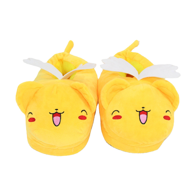 Dép Bông Đi Trong Nhà Hình Hoạt Hình Thủ Lĩnh Thẻ Bài sakura 28cm Giữ Ấm Mùa Đông Cho Nam Nữ