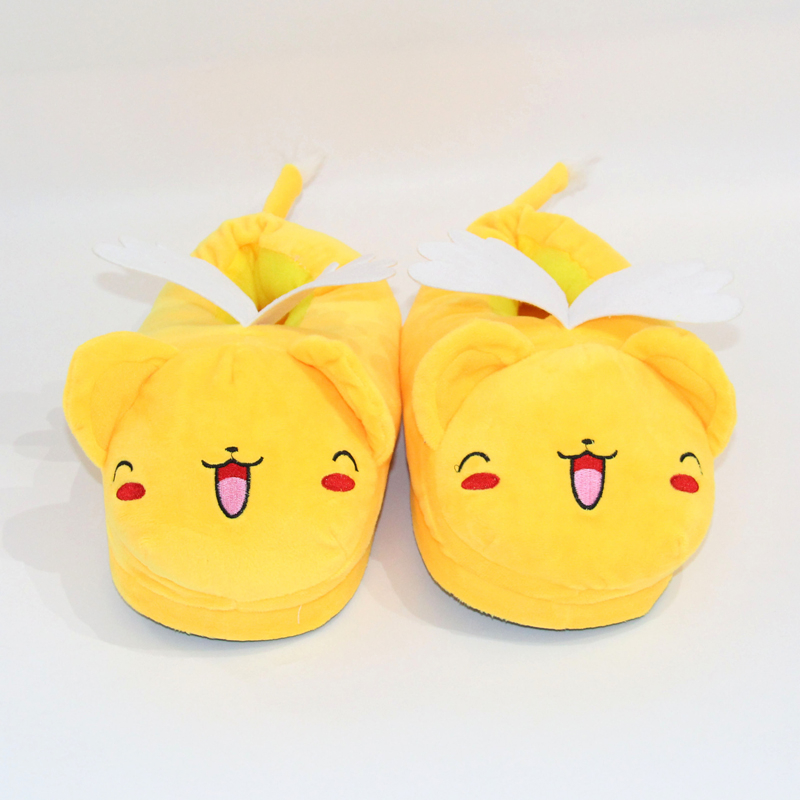 Dép Bông Đi Trong Nhà Hình Hoạt Hình Thủ Lĩnh Thẻ Bài sakura 28cm Giữ Ấm Mùa Đông Cho Nam Nữ