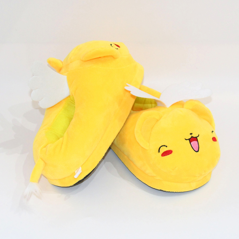 Dép Bông Đi Trong Nhà Hình Hoạt Hình Thủ Lĩnh Thẻ Bài sakura 28cm Giữ Ấm Mùa Đông Cho Nam Nữ