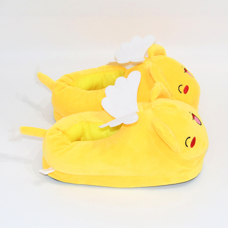 Dép Bông Đi Trong Nhà Hình Hoạt Hình Thủ Lĩnh Thẻ Bài sakura 28cm Giữ Ấm Mùa Đông Cho Nam Nữ