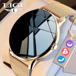 LIGE Đồng hồ thông minh Thể thao Theo dõi thể dục Bluetooth Gọi điện cho phụ nữ Đồng hồ nữ chống nước Android IOS
