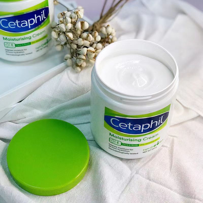 Kem Dưỡng ẩm Cetaphil moisturising Cream 550g giữ ẩm, cấp nước, làm căng bóng da cho da khô và nhạy cảm