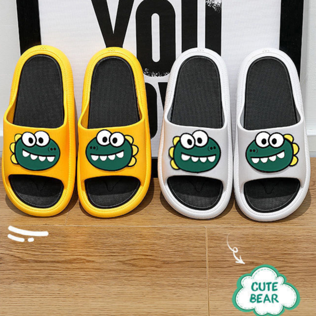 Dép Nam Và Nữ Họa tiết khủng long dễ thương Cỡ 36-45