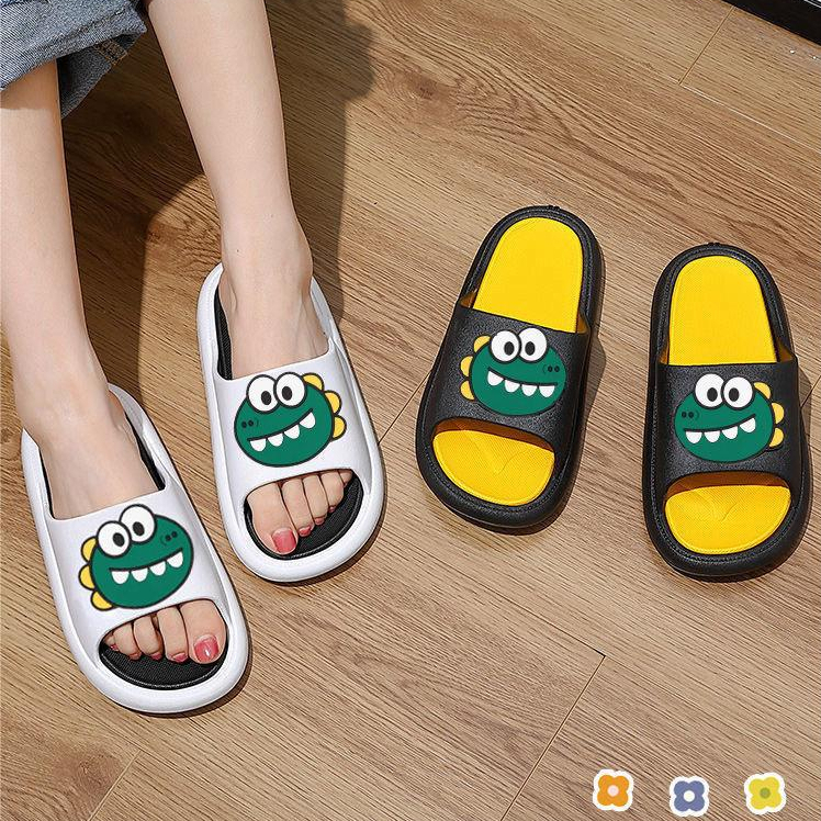 Dép Nam Và Nữ Họa tiết khủng long dễ thương Cỡ 36-45