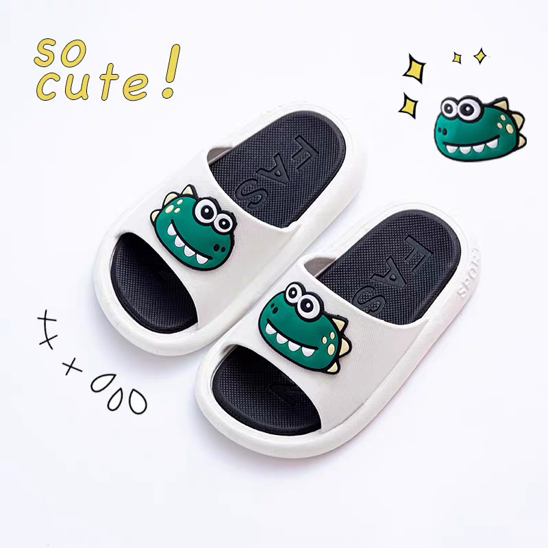 Dép Nam Và Nữ Họa tiết khủng long dễ thương Cỡ 36-45
