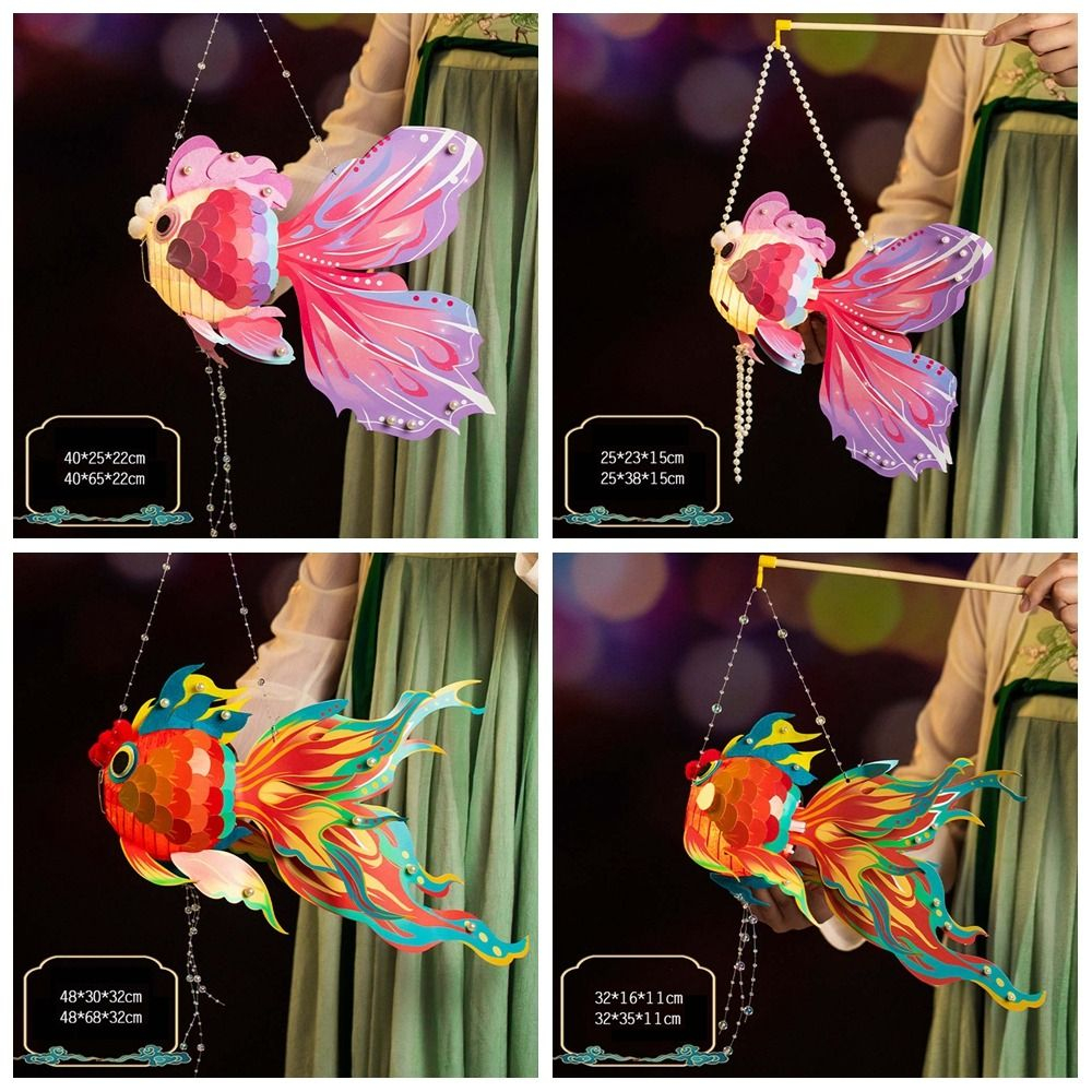 Lồng đèn giấy  hình cá chép độc đáo sáng tạo phù hợp cho lễ hội/ đám cưới/ làm quà tặng/ trung thu