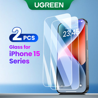  Ugreen Set 2 Kính Cường Lực hd Siêu Mỏng 3d Dành Cho iphone 15 15plus 15 pro max Ốp 