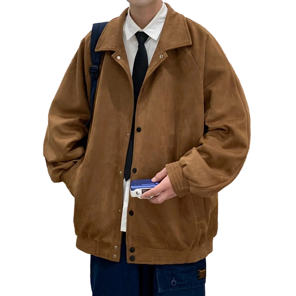 Esea Áo Khoác Tay Dài Màu Trơn Đơn Giản Phong Cách harajuku Nhật Bản Phổ Biến Cho Nam Và Nữ