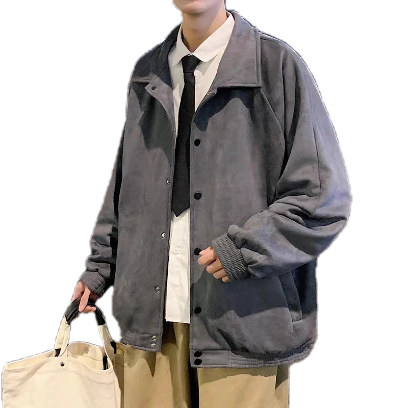 Esea Áo Khoác Tay Dài Màu Trơn Đơn Giản Phong Cách harajuku Nhật Bản Phổ Biến Cho Nam Và Nữ