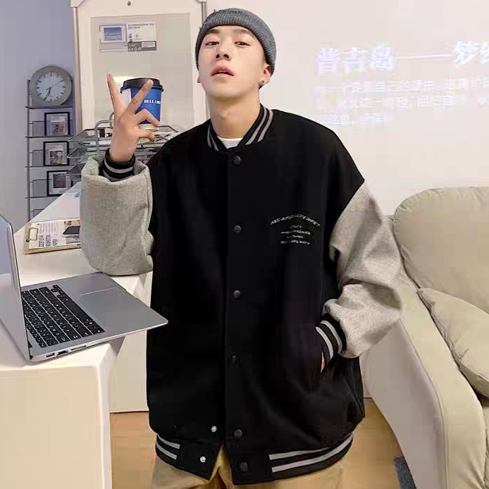 Esea Áo Khoác Bóng Chày Tay Dài Phong Cách Đường Phố Nhật Bản Giản Dị Thời Trang Thường Ngày Mới Dành Cho Nam Và Nữ
