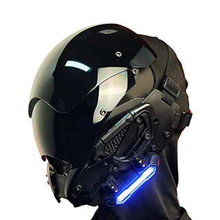 Cyberpunk Mặt Nạ Hóa Trang Công Nghệ futuristic Ci fi Phong Cách gothic Hóa Trang halloween Cho Người Lớn