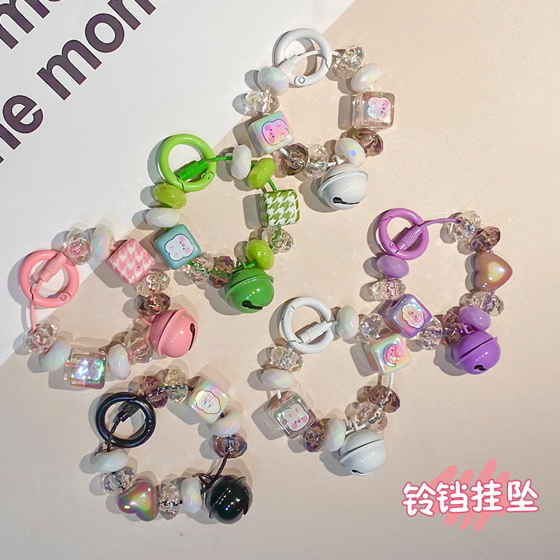 Móc Khóa Điện Thoại Có Chuông Kiểu Hoạt Hình Sáng Tạo