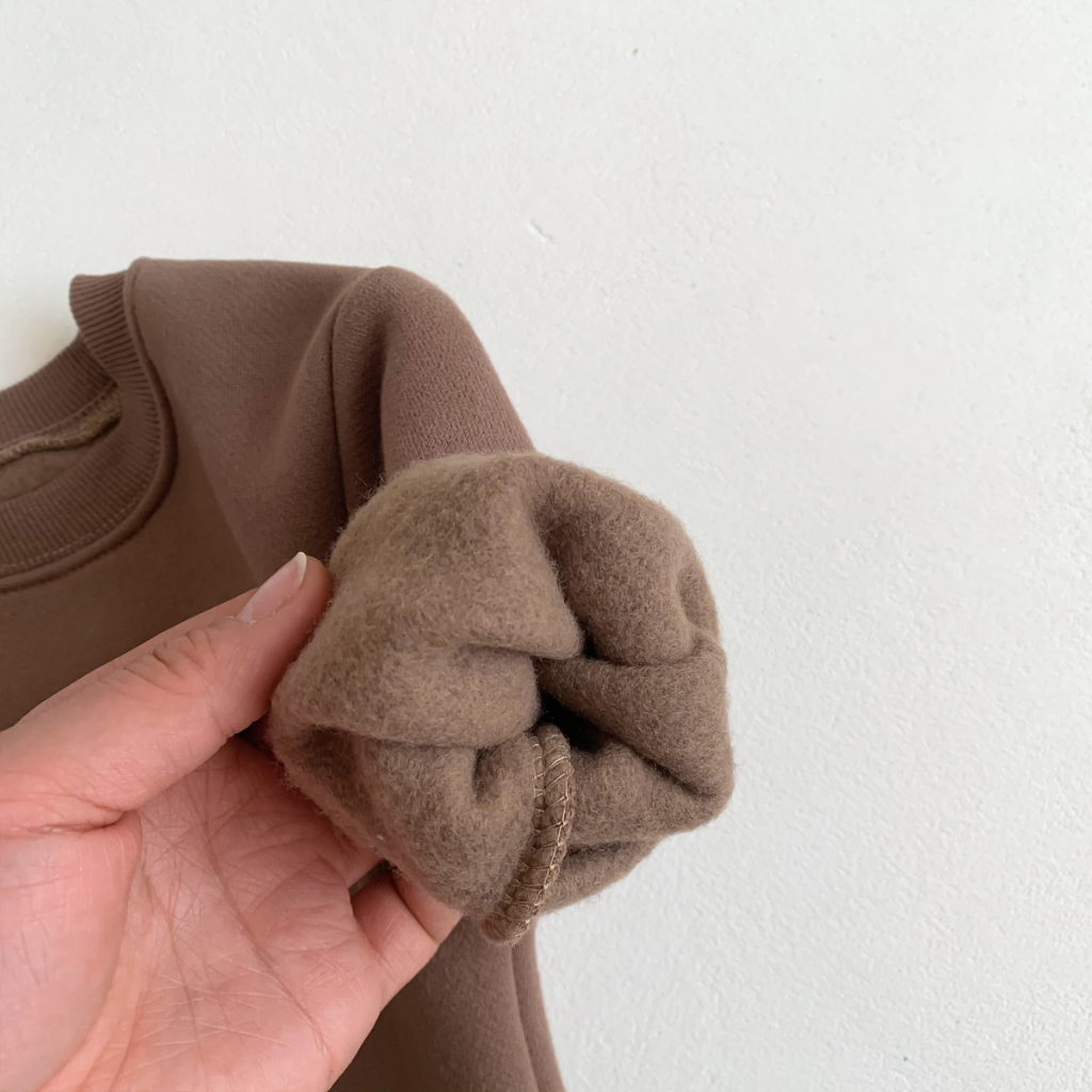 Áo Nỉ Dài Tay In Hình Gấu Thời Trang Mùa Đông Dành Cho Trẻ Nhỏ 0-3 Tuổi